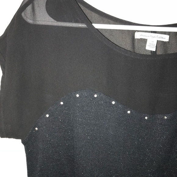 Black dress top - Picture 2 of 3